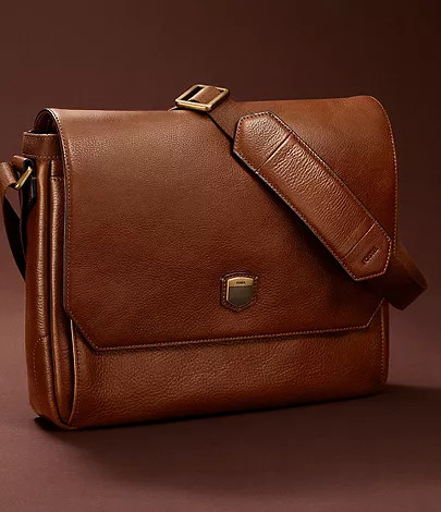 Hayes Leather Courier Bag | Fossil (US)