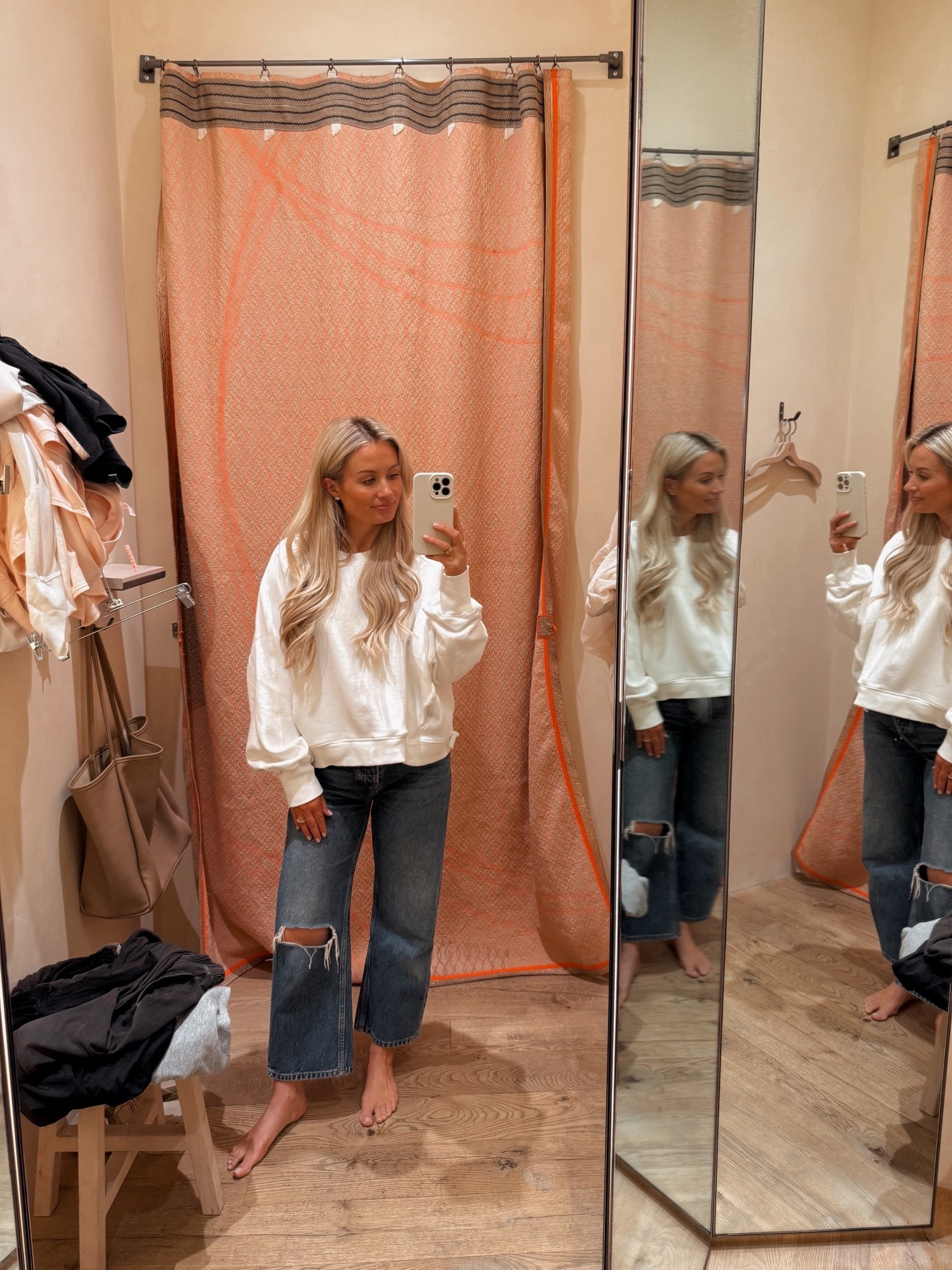 A few of my favorite free people basics 
Sweatshirt: XS
Pants: size 25

#LTKootd #LTKgrwm #LTKmomlife