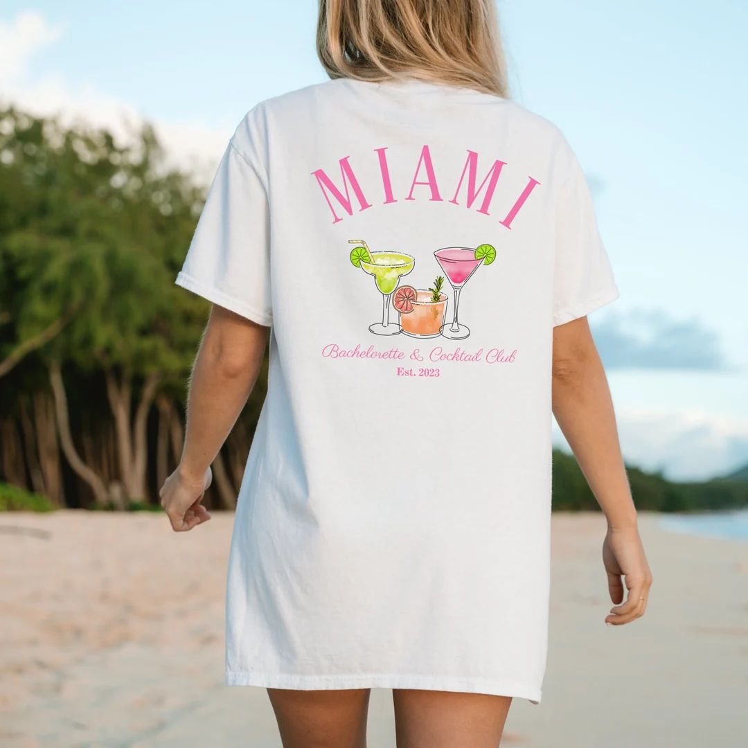 Miami Bachelorette Shirt Tropical Bach Merch Last Splash - Etsy | Etsy (US)