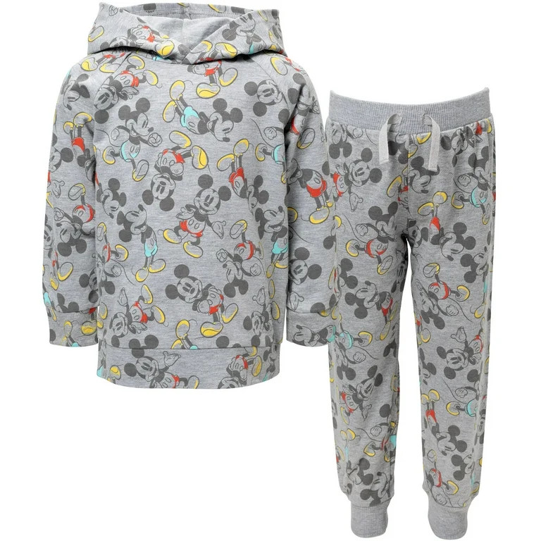 Disney Mickey Mouse Little Boys French Terry Hoodie and Jogger Pants Set | Walmart (US)