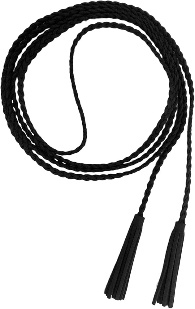 Nanxson Women's Waist Belt Woven Tassels Chain Belt Skinny Belt for Skirt Dress PDW0042 | Amazon (US)