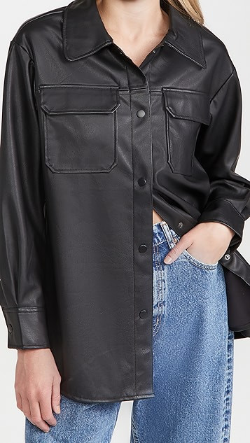 Faux Good Measure Shacket | Shopbop