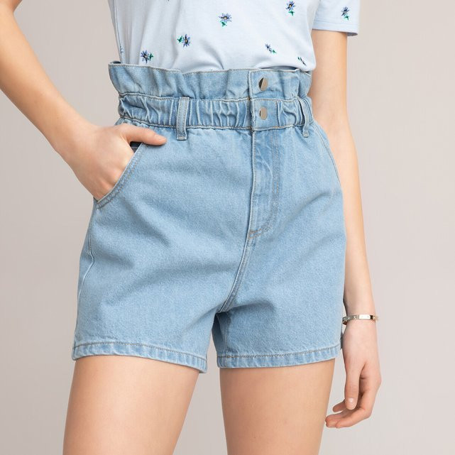 Organic Cotton Paperbag Shorts | La Redoute (UK)