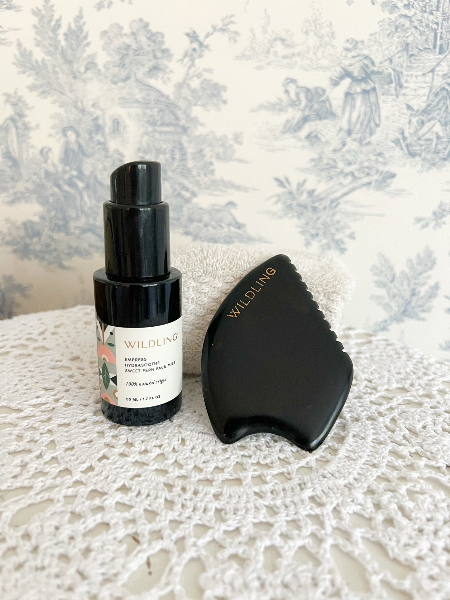 My gua sha routine is an integral part of my beauty protocol and one of my favorite rituals for bringing a sense of calm and refinement to the day. I’ve tried many tools over the years, but I continually return to the Wildling Empress Stone because of its beautifully formed ridges that help lift, sculpt, and de-puff for a radiant, toned complexion.

I use it in conjunction with the Empress Fern Hydrasoothe Face Mist, a lovely cold-pressed toning mist that brightens, de-puffs, and detoxifies throughout the day. The cooling mist paired with gentle gua sha massage feels wonderfully restorative especially during busy seasons when a little extra self-care goes a long way.

I truly believe beauty rituals need not be complicated to be effective. A few intentional moments each morning can help you feel polished, refreshed, and ready to greet the day with confidence and grace.

Do you practice gua sha or have a favorite beauty ritual that helps you feel your best? I would love to hear about it in the comments.

Keep calm and remain classy. 💫
#GuaSha #BeautyRoutine #SelfCareRitual #DailyConnoisseur  #ElegantLiving

#LTKdayinmylife #LTKselfcare #LTKmorningroutine