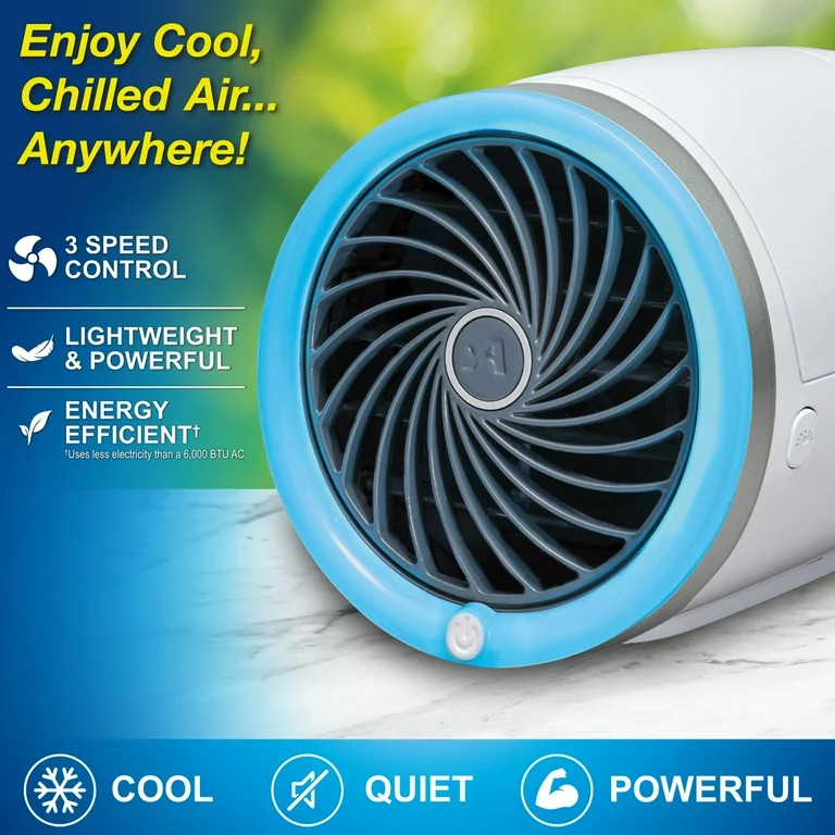 Arctic Air Ice Jet Air Cooler, 3 Speed Portable Cooler with LED, Lightweight & Compact Space Cool... | Walmart (US)