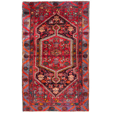 7' 1'' x 3' 11'' Zanjan Authentic Persian Hand Knotted Area Rug - 112394 | Los Angeles Home of rugs