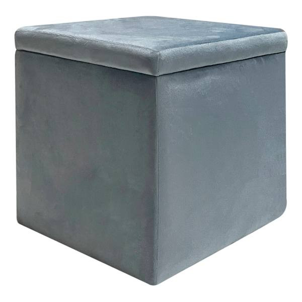 Hannah Storage Ottoman, Chambray | At Home