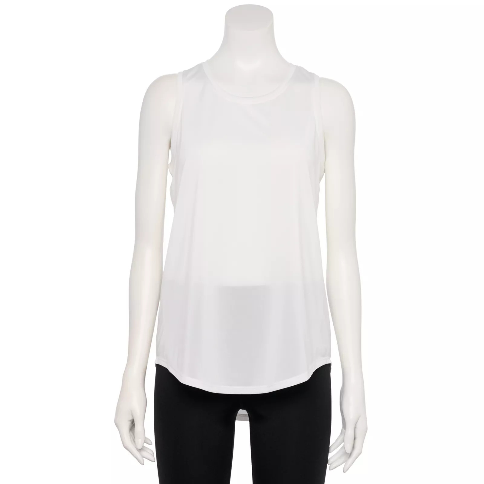 Women's Tek Gear® Core Crewneck Tank Top, Size: Small, White | Kohl's