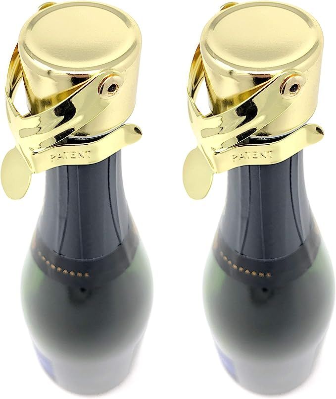Champagne Stoppers by KLOVEO - Patented Seal (No Pressure Pump Needed) Made in Italy - Profession... | Amazon (US)