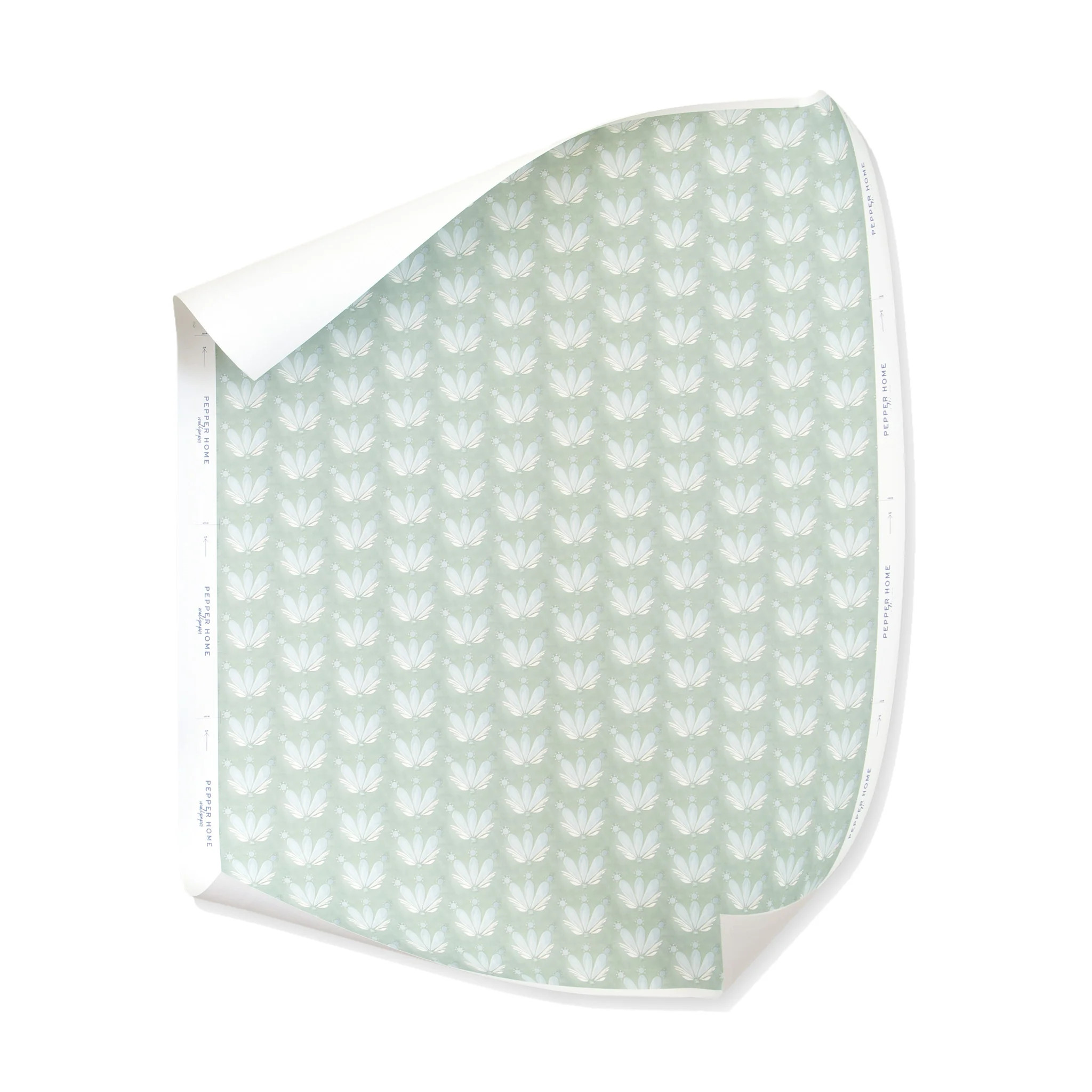 Blue and Green Clay Coated Wallpaper | Pepper