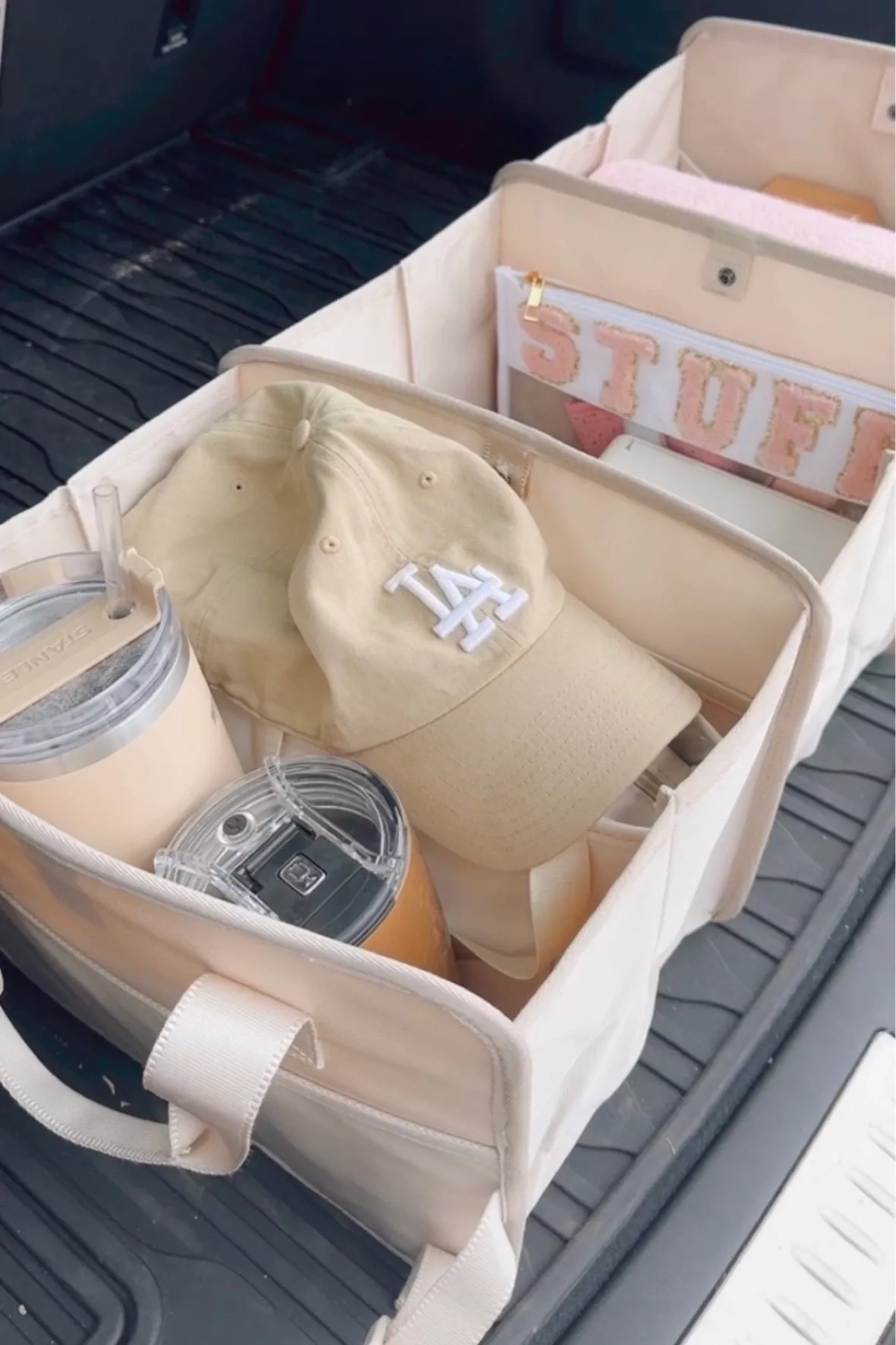 CAR MUST HAVES:  car finds + trunk organization + aesthetic car  finds 
