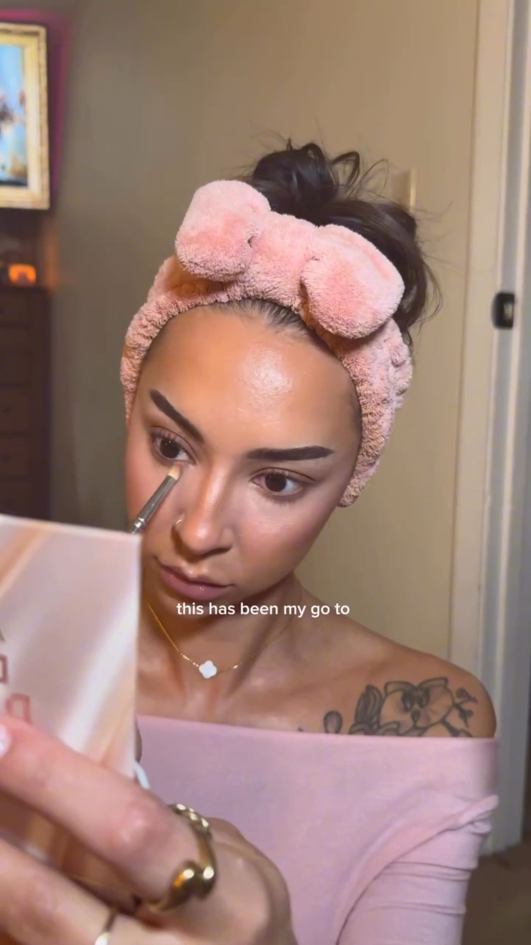 chit chat grwm 🧖🏽‍♀️🍸🎀 mid-holiday pulse checcck

products:
- L’Oréal infallible foundation
- ilia skin stick (contour/bronzer)
- maybelline rewind color corrector & concealer 
- ysl liquid blush in “make me blush”
- givenchy prisme powder 
- lawless dreamy dozen eyeshadow palette 
- L’Oréal panorama mascara 
- wonderskin lip contour (color name rubbed off 😪 but it’s a cool pink/brown)
- L’Oréal hyaluronic lip plump in “worth it”
- L’Oréal infallible setting spray 

🎀 all products on my ltk