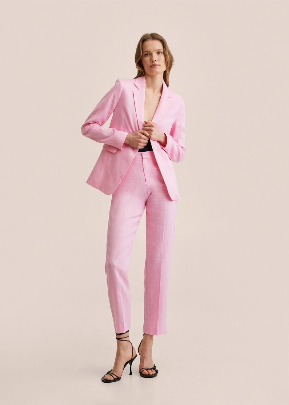 Linen blazer suit | MANGO (US)