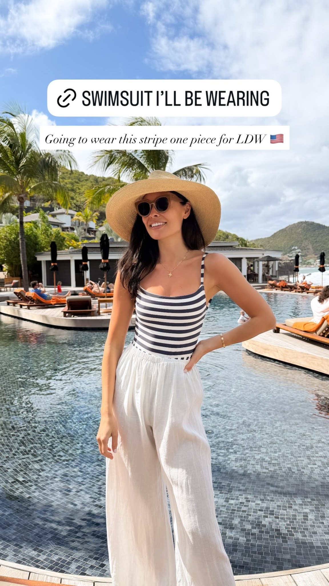 Going to wear this stripe one piece for LDW 🇺🇸 exact one linked on my stories!

#LTKootd #LTKSwim #LTKSeasonal