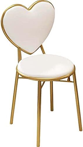 WAYUTO Velvet Accent Chair Modern Makeup Vanity Chair with Golden Metal Leg Upholstered Chair Comfor | Amazon (US)