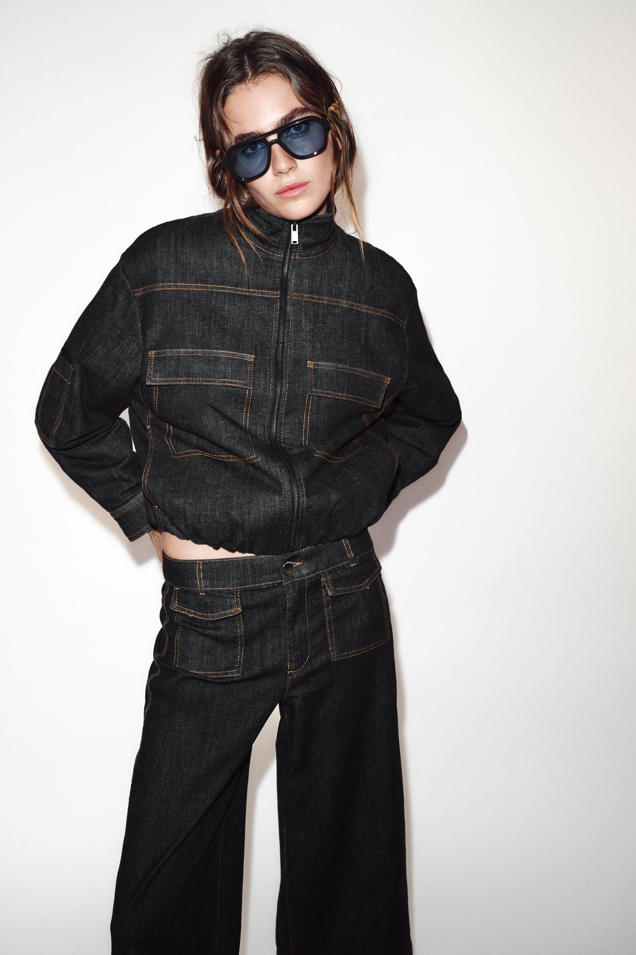 HIGH COLLAR PUFFER BOMBER JACKET | Zara Canada