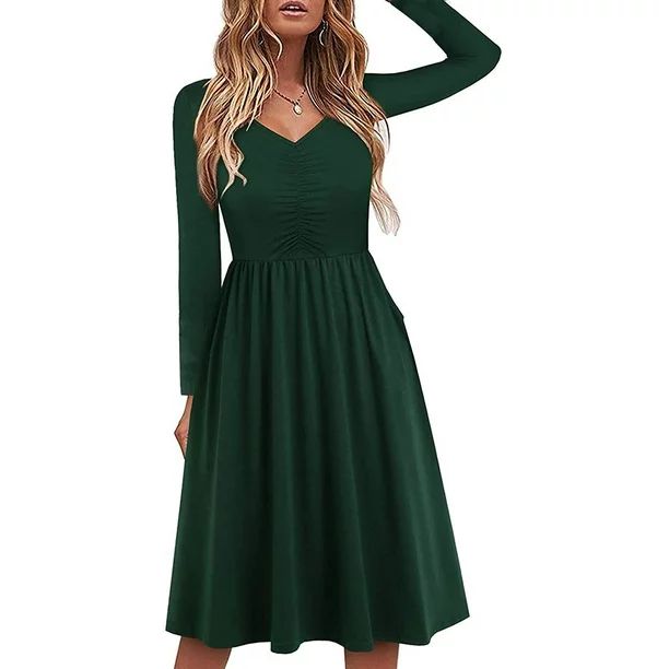 MELDVDIB Homecoming Dresses, Summer Fall Long Dress Homecoming Dresses for Teens Short Long Sleev... | Walmart (US)