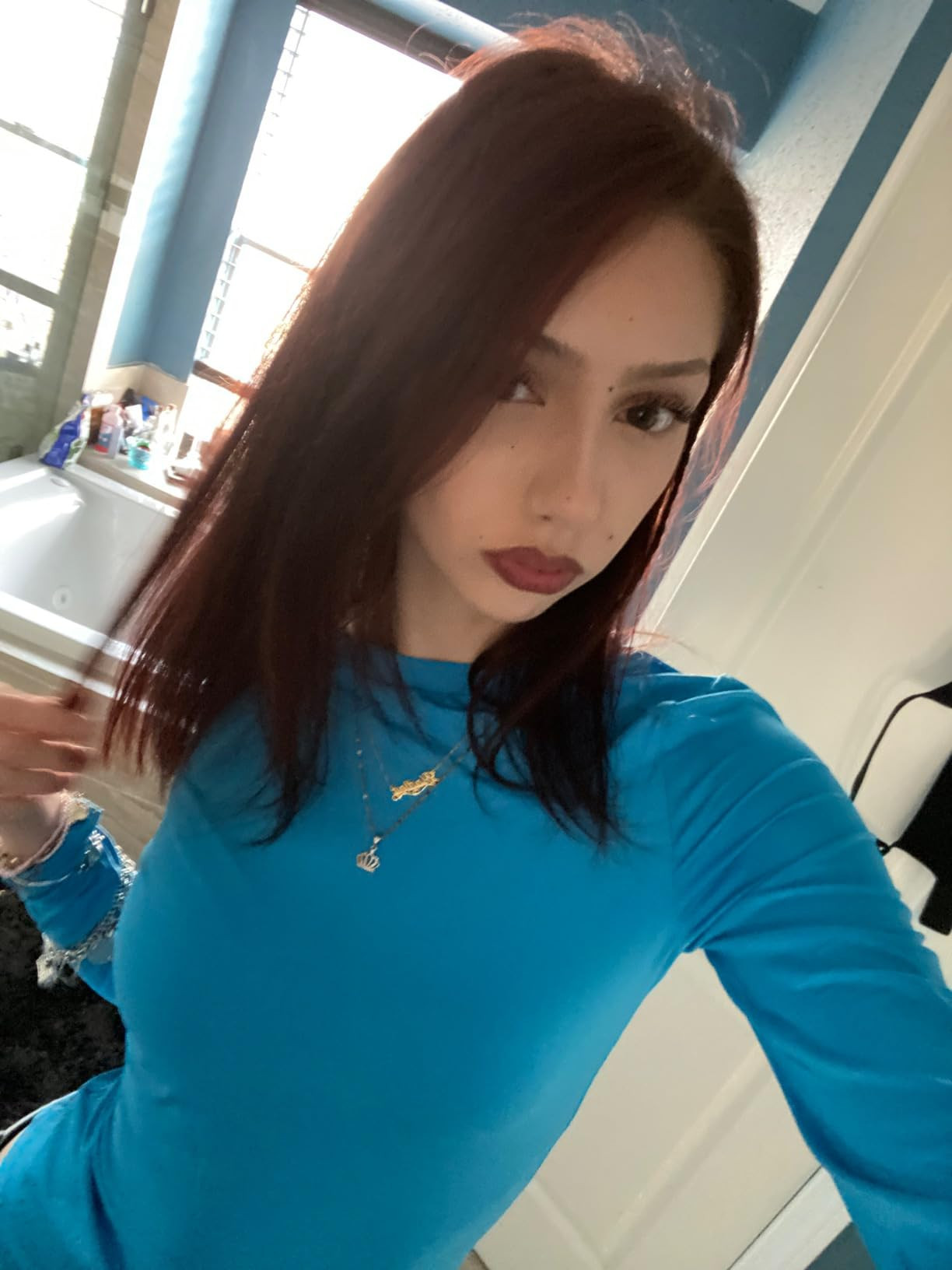 Women's Casual Basic Crop Tops Slim Fit Long Sleeve Crew Neck Solid Color Fall Pullover Shirts Ti... | Amazon (US)