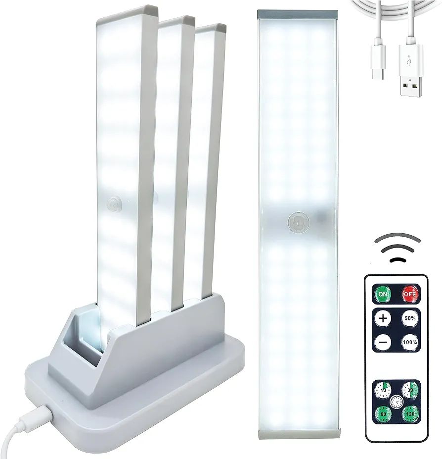 30-LED Under Cabinet Lights with Charging Station,60-LED Motion Sensor Light Indoor with Remote C... | Amazon (US)