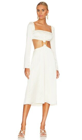 Cut Out Midi in Whisper White | Revolve Clothing (Global)