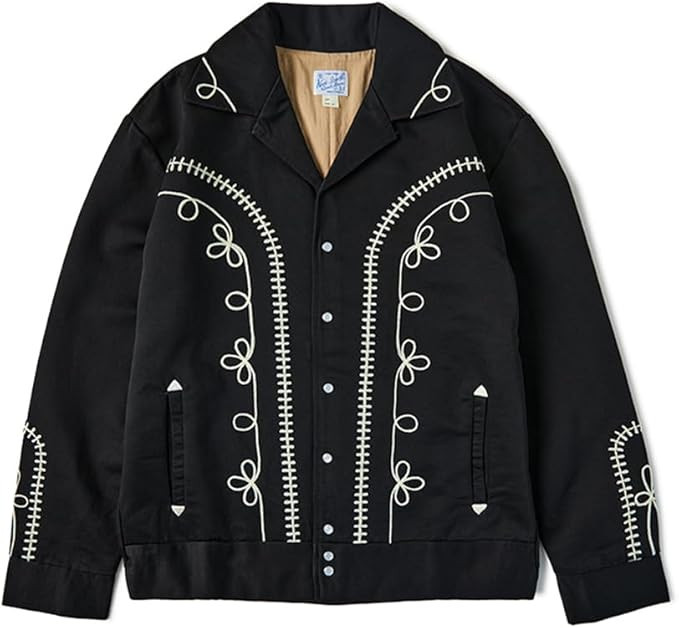 NON STOCK Bolero Men's Rockabilly Jacket Black | Amazon (US)