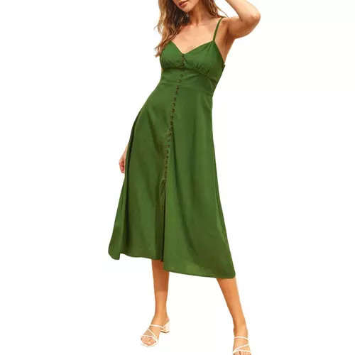 Women's DRESS FORUM Heaven Sent Button Front Sweetheart Midi Dress | Scheels Sports