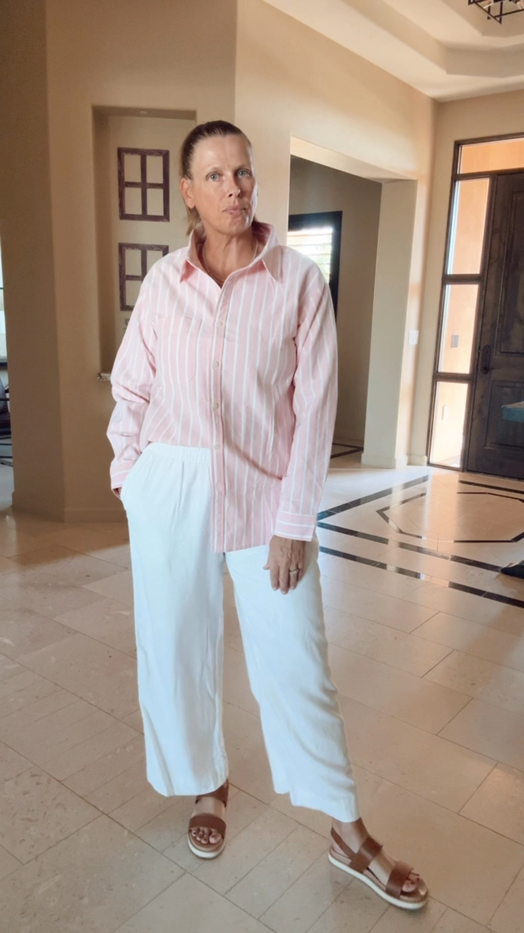 Linen pants outfit 

neutral outfit idea, linen pants outfit, casual chic outfit, elevated everyday outfit, effortless summer style, pink linen shirt, minimalist outfit style, capsule wardrobe outfit, simple chic outfit, polished casual outfit, classic neutral outfith

#LTKSeasonal #LTKOver40 #LTKTravel
