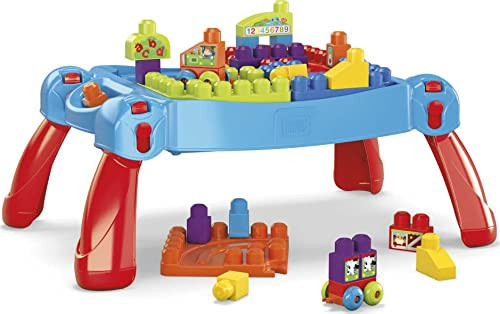 MEGA Bloks Building Blocks Toddler Toys Activity Table with Built-In Storage Build 'n Learn Table... | Amazon (US)