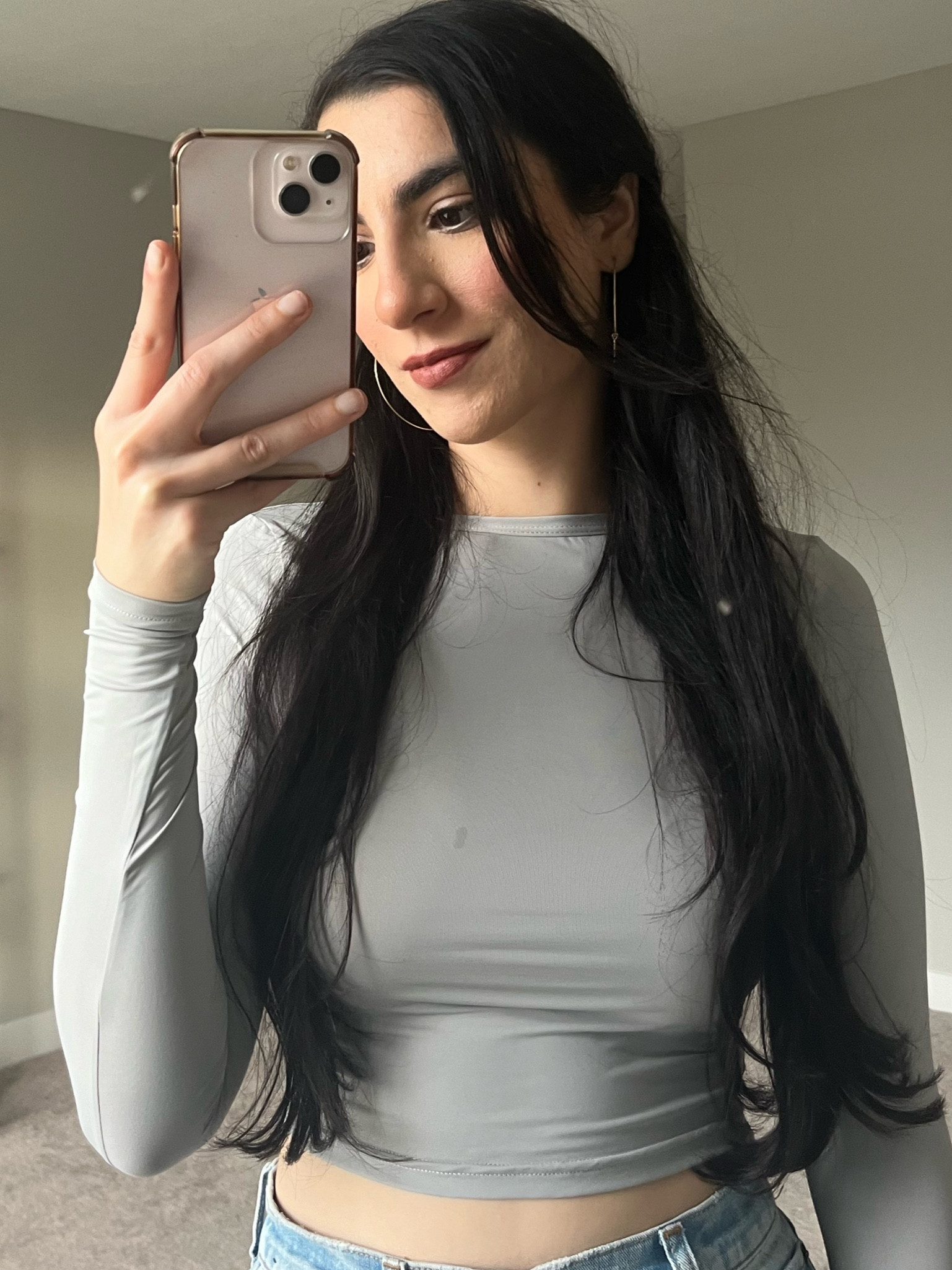 crop long sleeve top
Amazon top
Skims dupe
