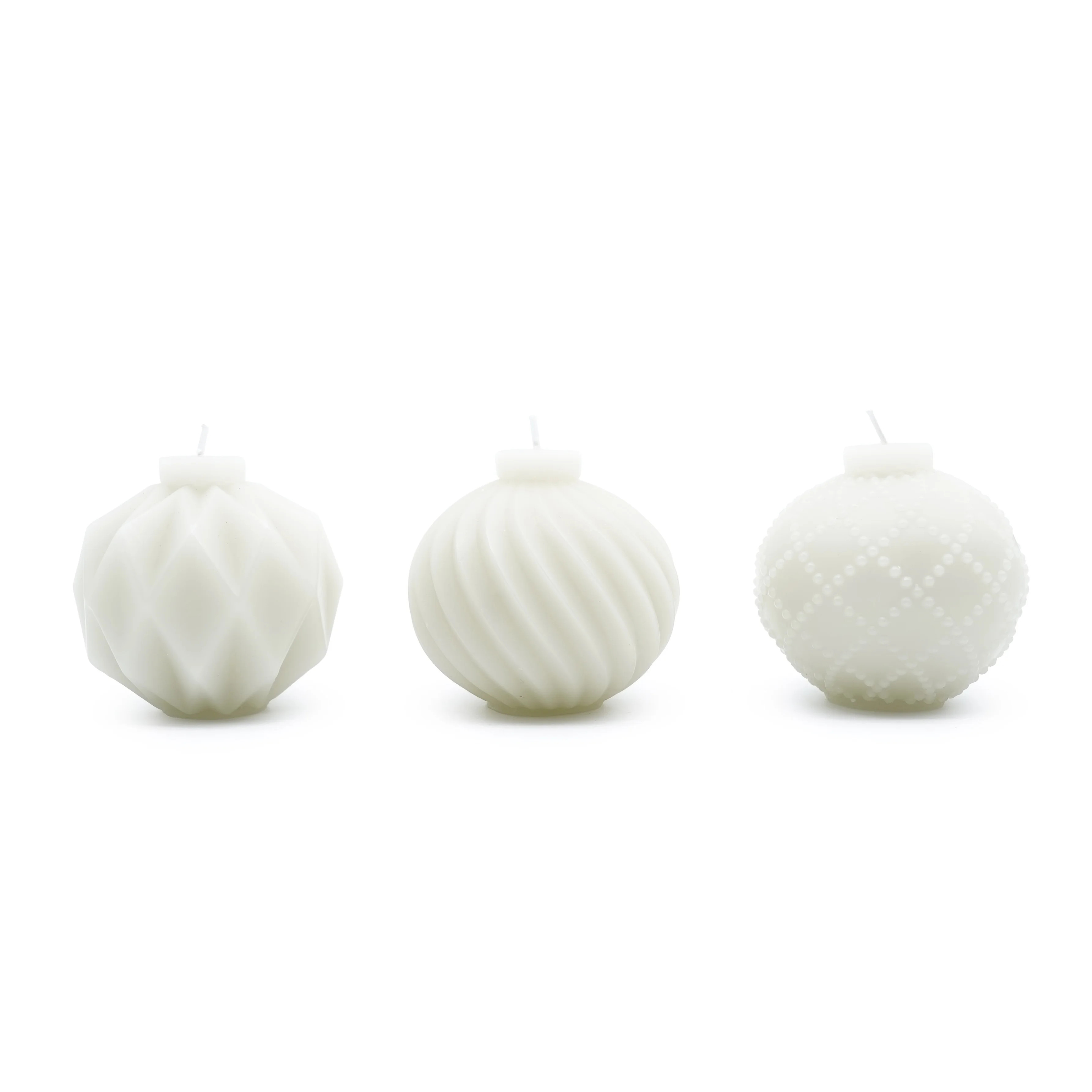 My Texas House Christmas Tree Ornament Candles, 4", Unscented, White, 3 Count | Walmart (US)