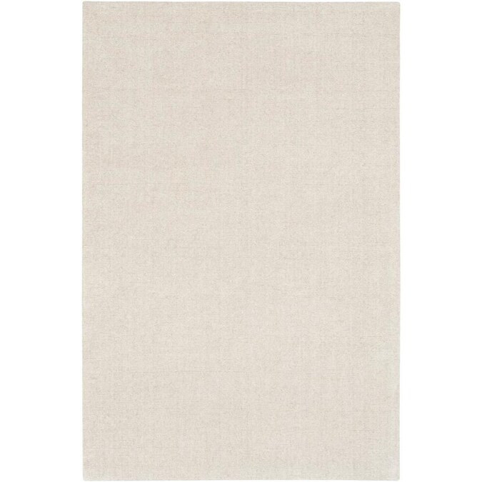 Surya Bari 8 x 10 Ivory Indoor Solid Handcrafted Area Rug | Lowe's