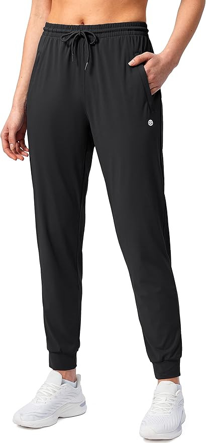 G Gradual Women's Joggers Pants with Zipper Pockets Tapered Running Sweatpants for Women Lounge, ... | Amazon (US)