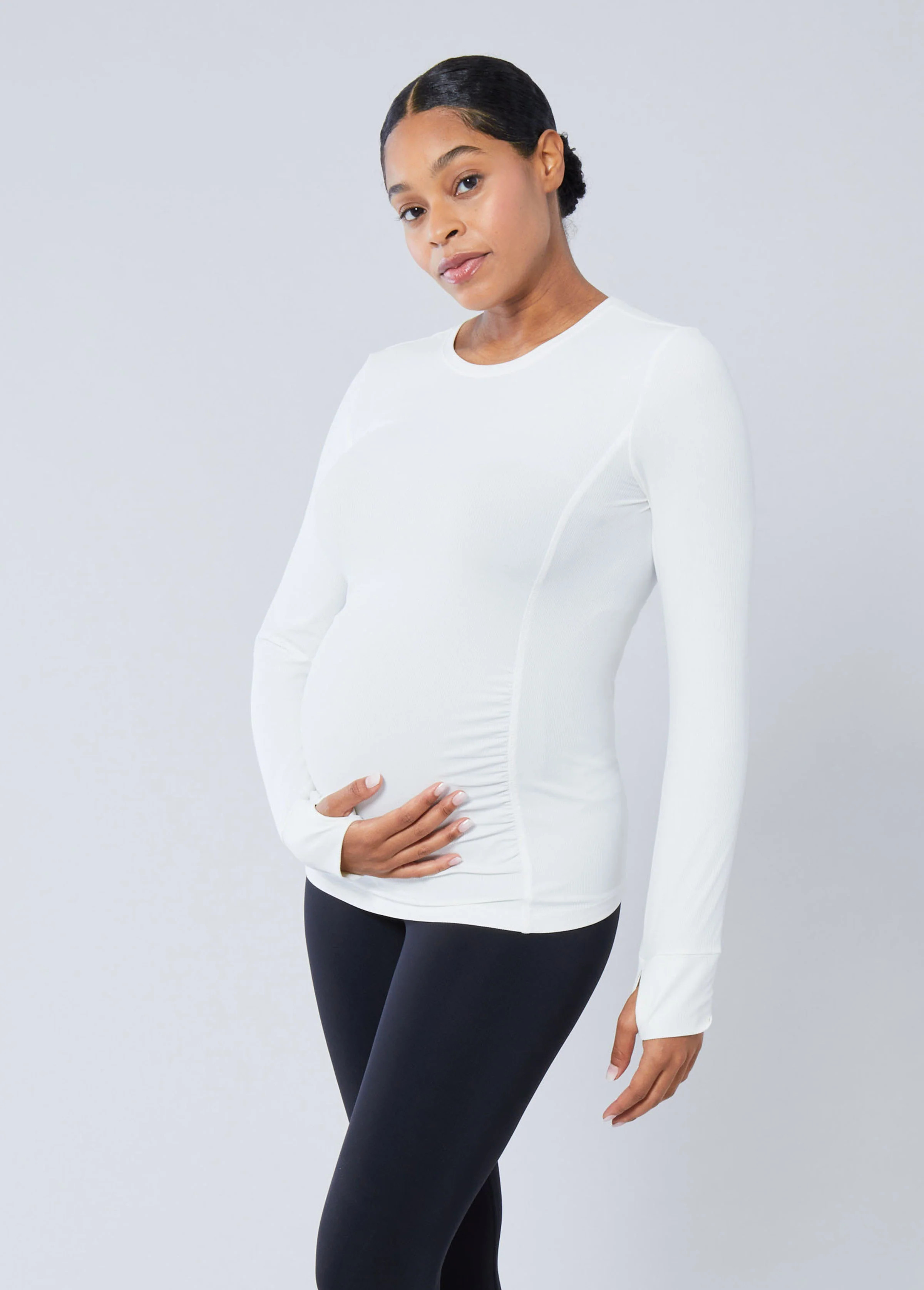 Active Rib Long Sleeve Tee | Ingrid & Isabel