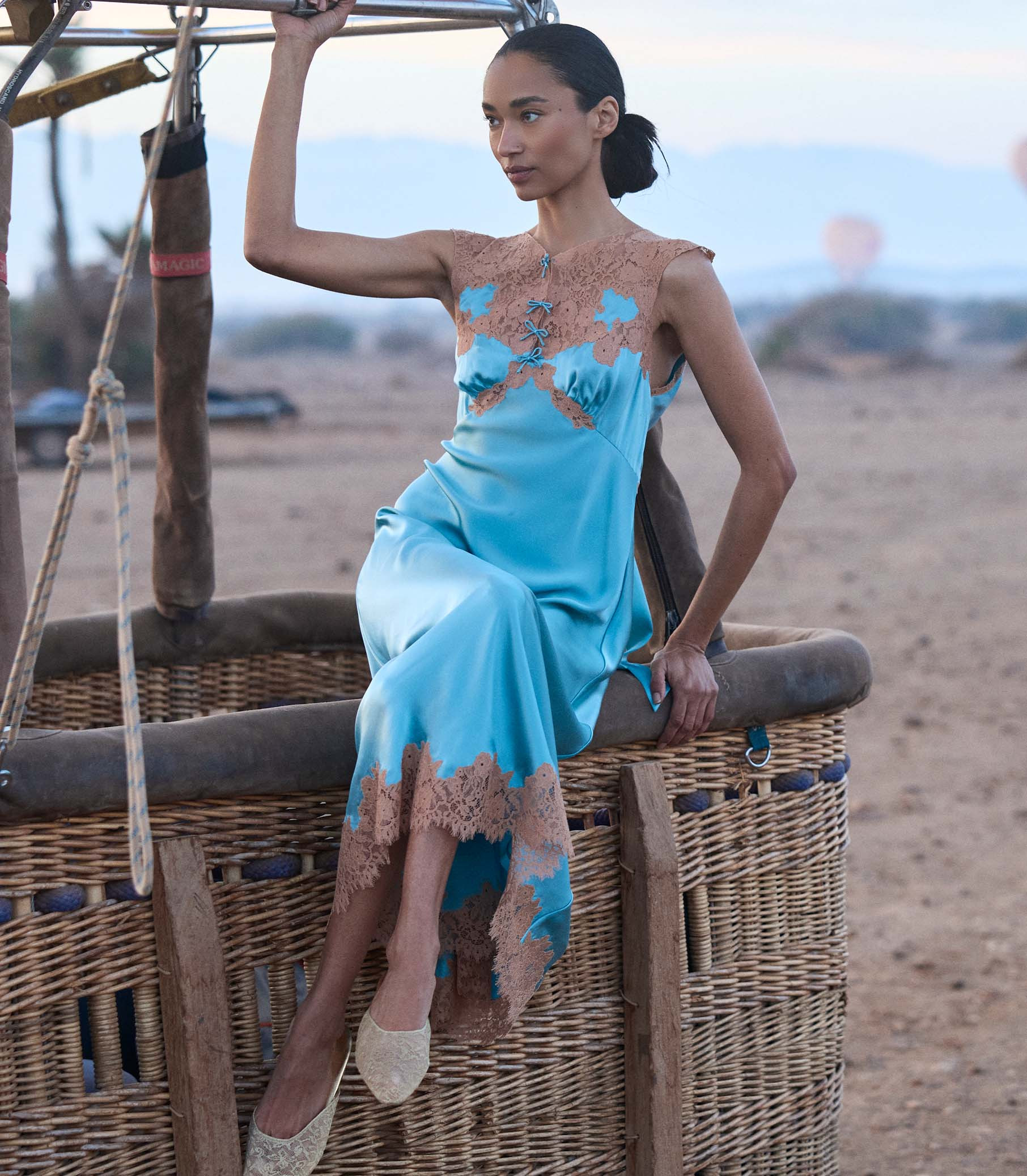 Marcelle Dress - Deep Aquamarine | DÔEN | DOEN