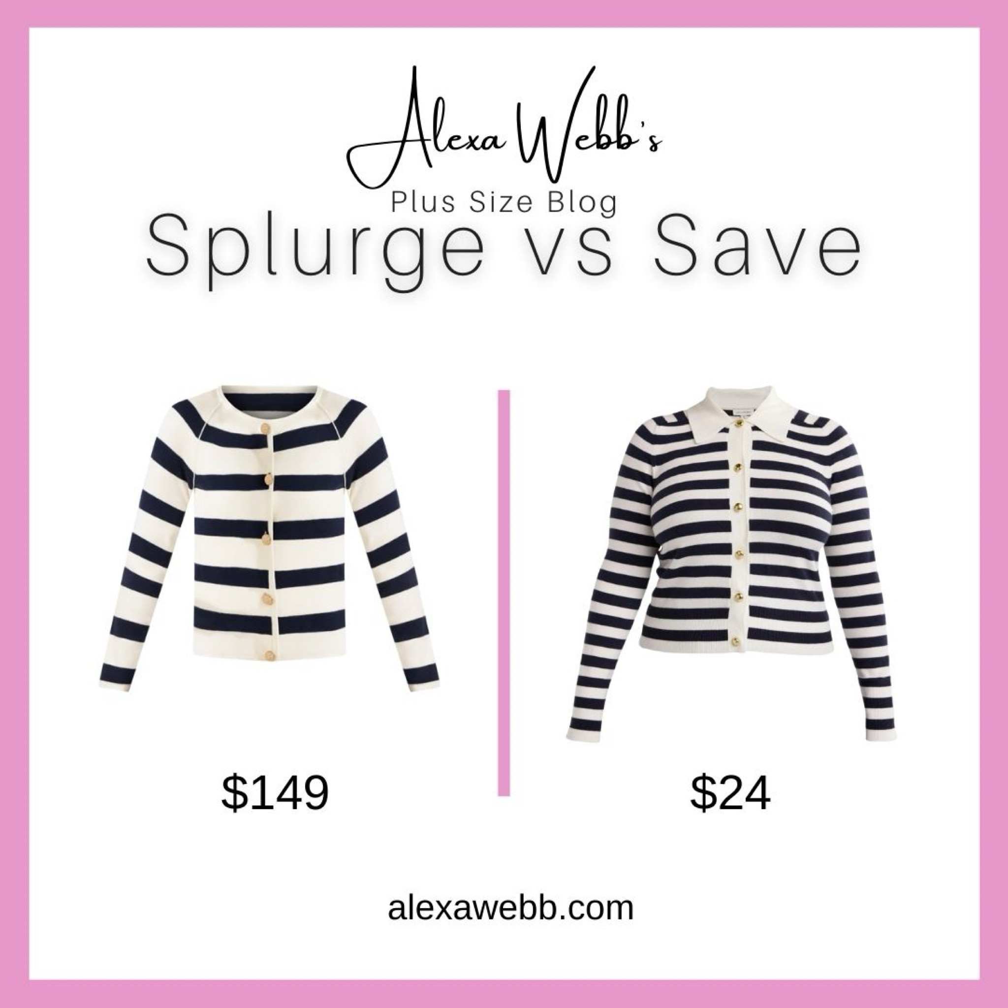 Stripped Sweater Jacket - Plus Size Finds - Alexa Webb #plussize

#LTKPlusSize #LTKOver40 #LTKStyleTip