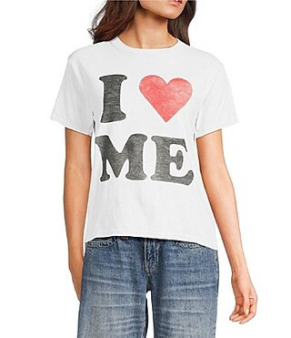 BDG Urban Outfitters I Heart Me Crew Neck Short Sleeve T-Shirt -  XS/S | Dillard's