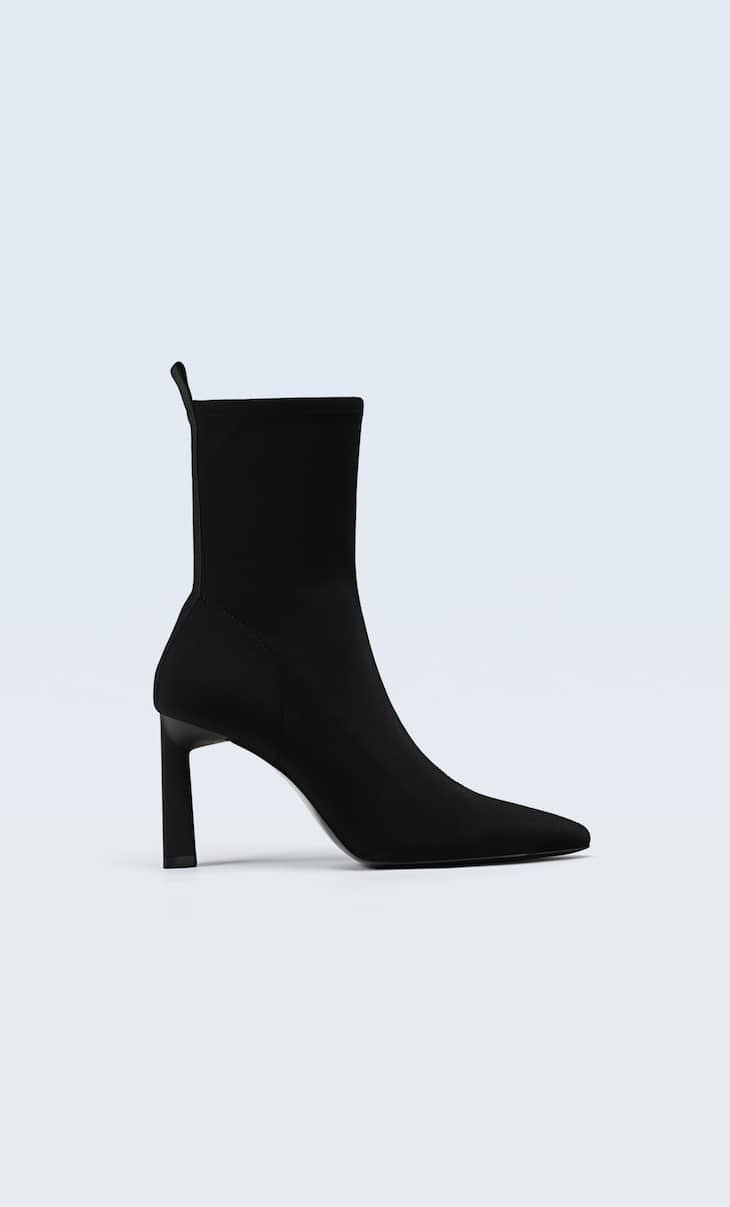 Fitted high-heel ankle boots - Women's fashion | Stradivarius United Kingdom | Stradivarius (UK)