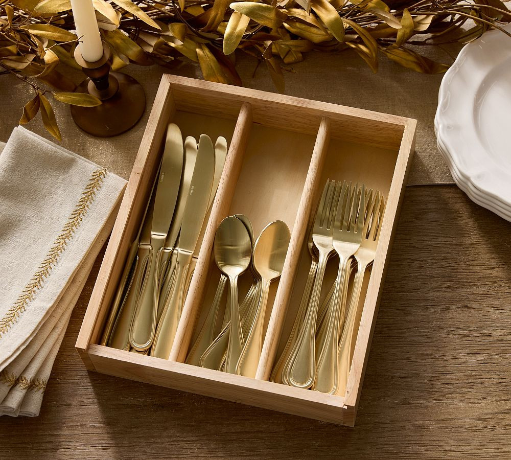 Caterer's Box Stainless Steel 36-Piece Flatware Set | Pottery Barn (US)