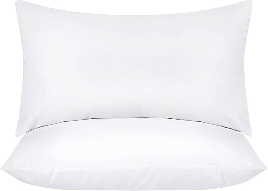 Utopia Bedding Throw Pillows Insert (Pack of 2, White) - 12 x 20 Inches Bed and Couch Pillows - I... | Amazon (US)