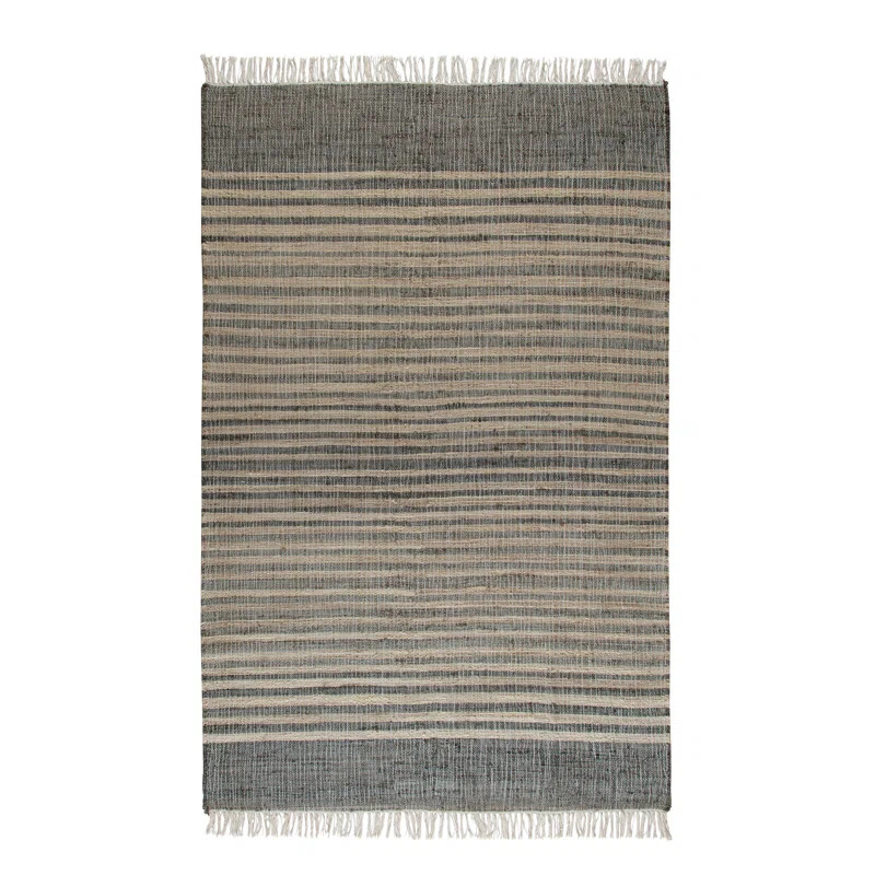 Mitzy Geometric Handwoven Flatweave Jute/Sisal Gray/Brown Area Rug | Wayfair North America