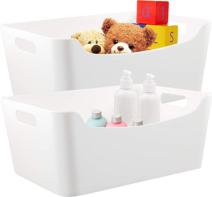 ÉLEVER Storage Bins - Plastic Organizers and Storage Box, Versatile Kitchen Pantry Organization ... | Amazon (US)