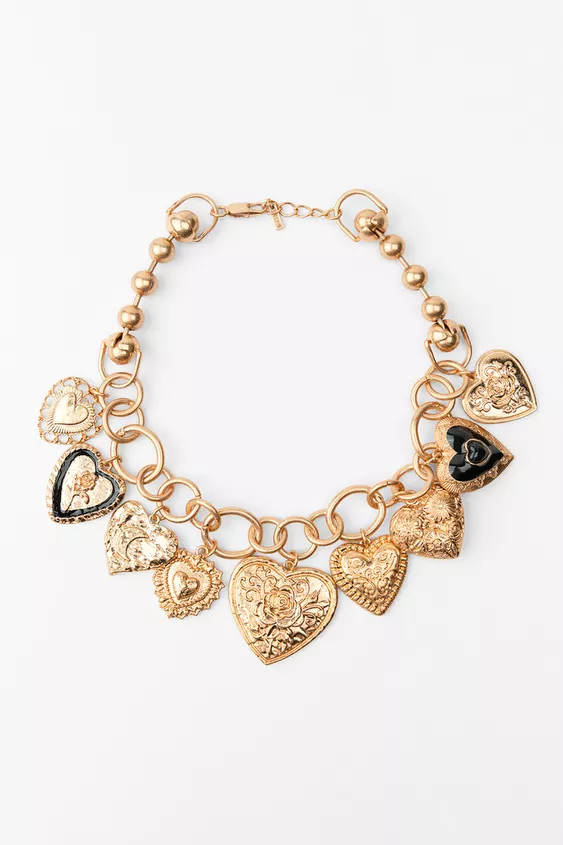 COLLANA CON CHARM A CUORE | Zara IT