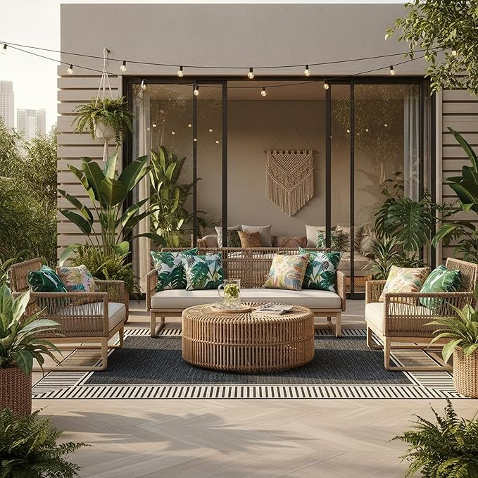 Nuloom Asha Dark Grey/Ivory, 4' x 6', Casual, Striped Border, Soft and Cozy, High Traffic, Stain ... | Amazon (US)