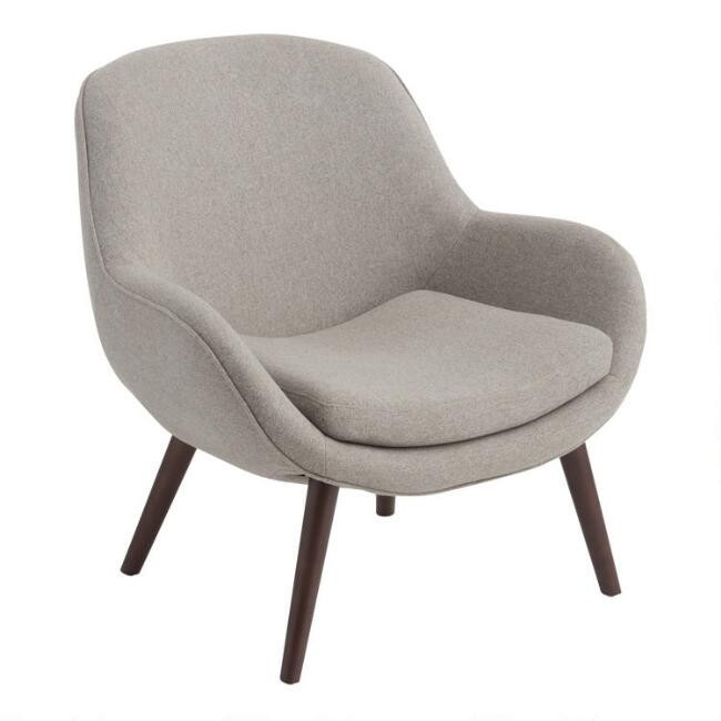 Stone Gray Mid Century Modern Elaine Chair | World Market