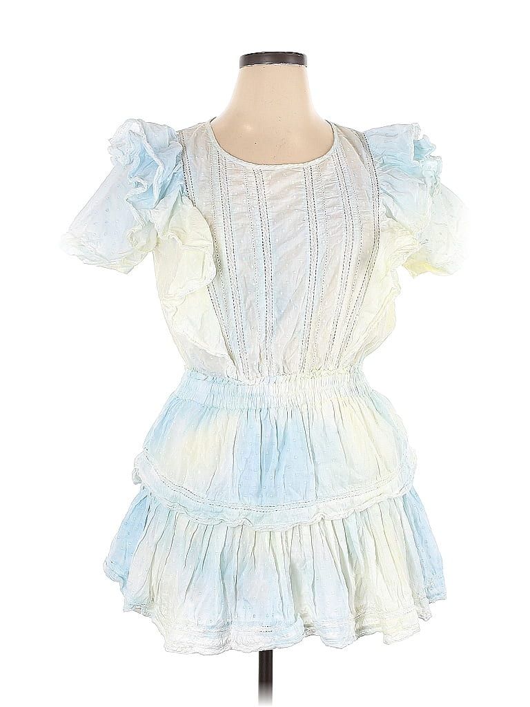 LoveShackFancy 100% Cotton Multi Color Blue Casual Dress Size XL - 59% off | thredUP