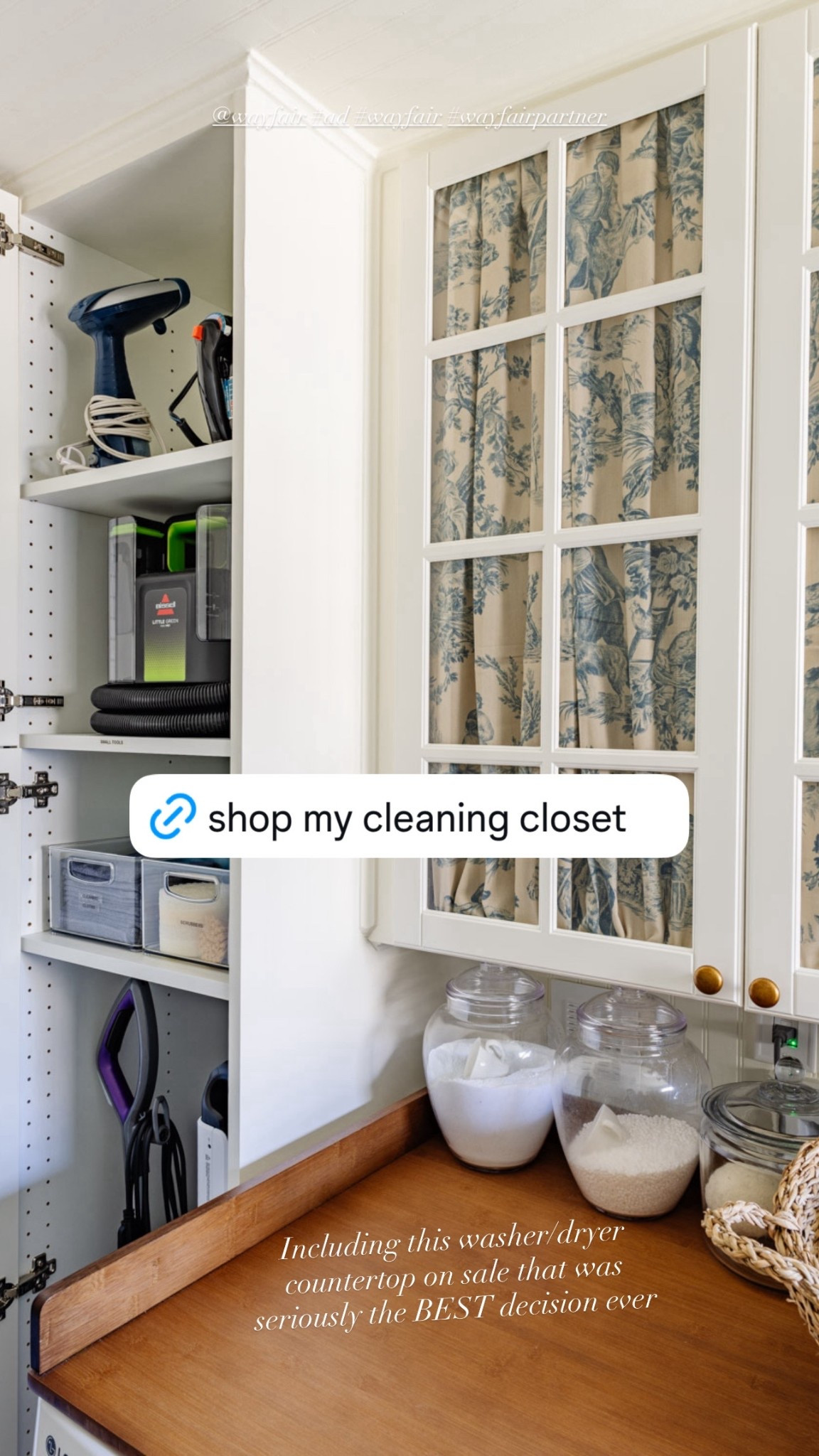 New year, fresh new space! After finishing the utility room makeover this year, I’m actually really excited to deep clean our house. I picked up a Bissell steam mop along with a few other cleaning supplies on sale for up to 60% off + free & easy delivery on orders over $35 from the @wayfair End of Year Clearance. #ad #wayfair #wayfairpartner 

#LTKHome #LTKSaleAlert