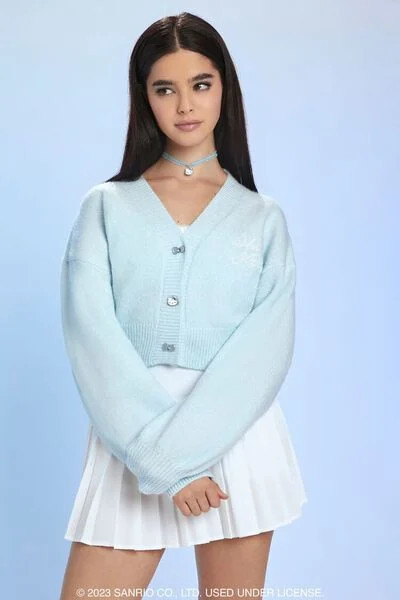 Hello Kitty Fuzzy Cardigan Sweater | Forever 21 | Forever 21 (US)