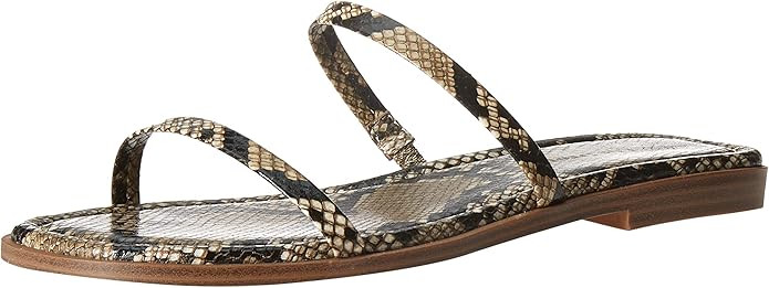 The Drop Women's Paris Square Toe Two Strap Flat Sandal | Amazon (US)