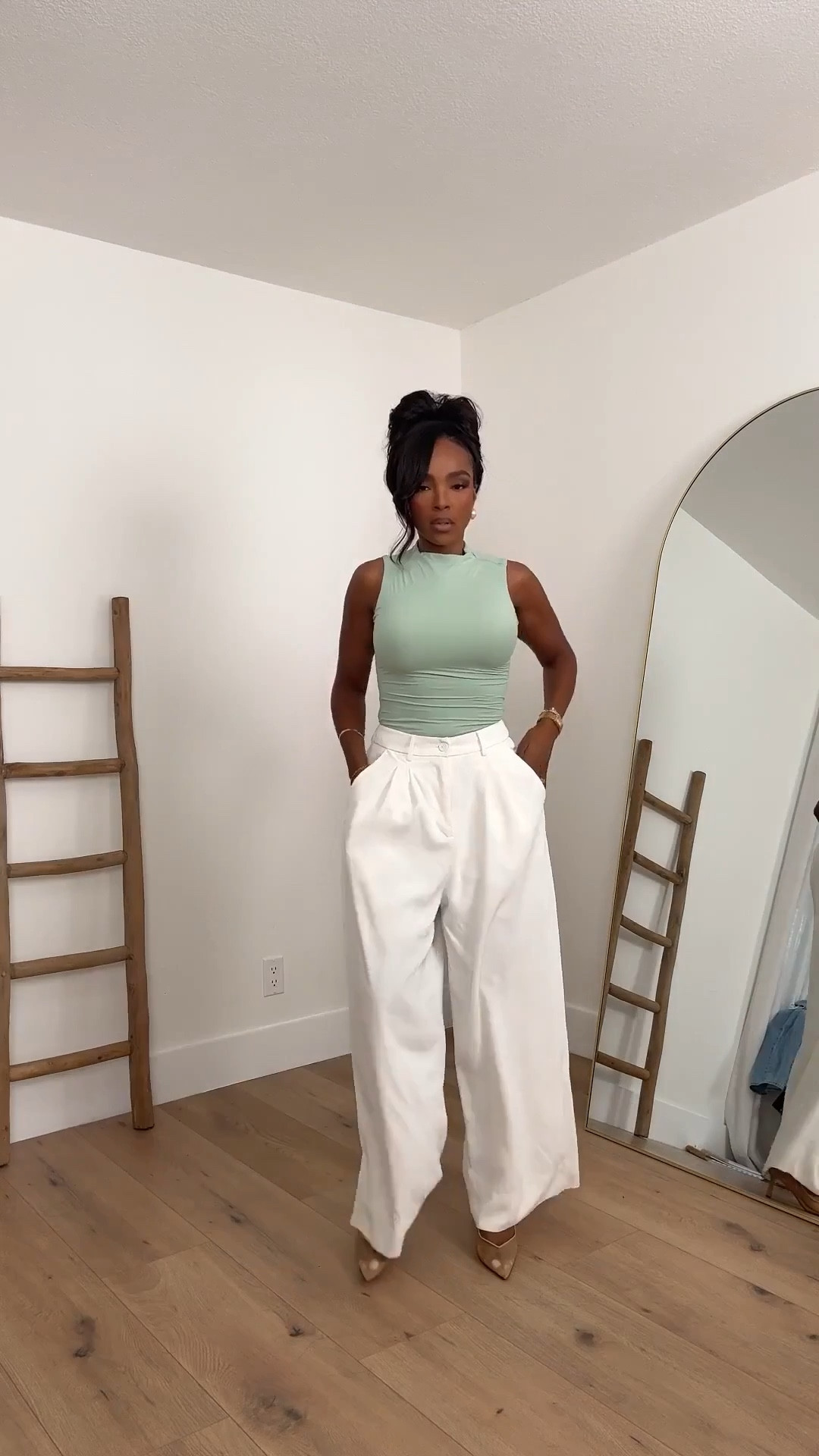 Scroll to shop!! Neutral outfits featuring tailored trousers styled three different ways for effortless everyday 

#LTKgrwm #LTKActive #LTKootd