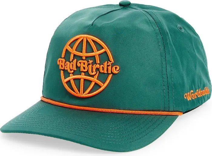 Bad Birdie Worldwide Rope Logo Embroidered Snapback Baseball Cap | Nordstrom | Nordstrom